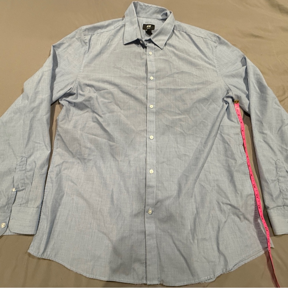 H&M Sky Blue Men's Dress Shirt